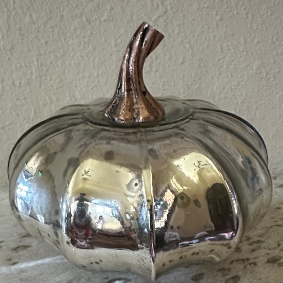 Silver Pumpkin Decor - Picture 2 of 7